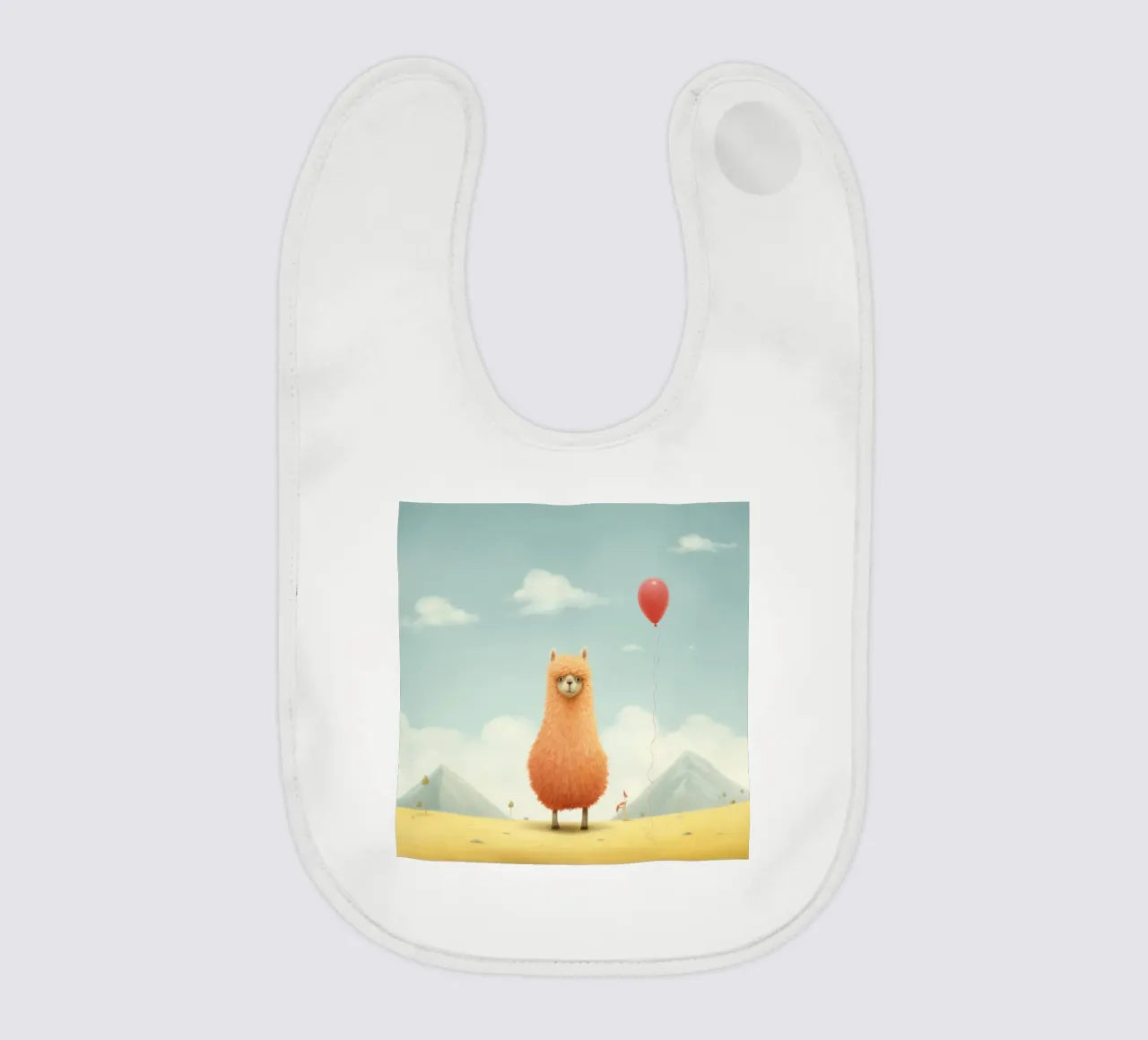 Alpaca minimale 1 bavaglino da Minimal Animal Art