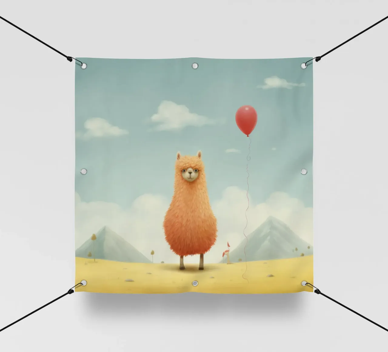 Alpaca minimale 1 telo in pvc da Minimal Animal Art