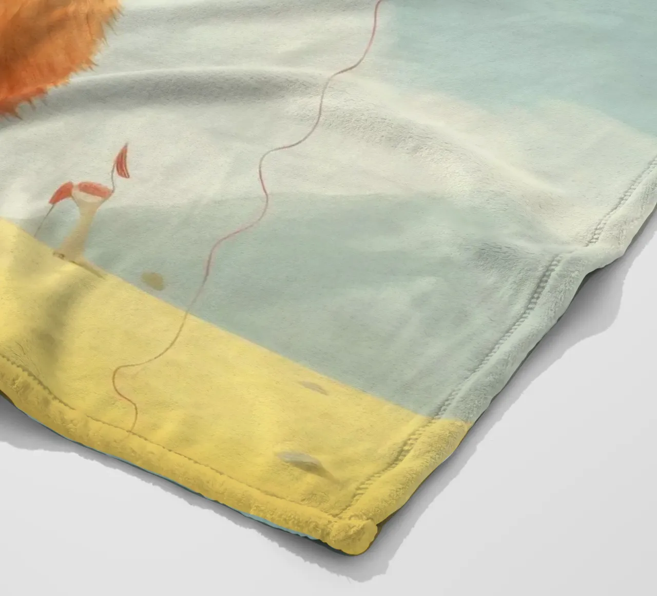 Alpaca minimale 1 coperta in pile da Minimal Animal Art