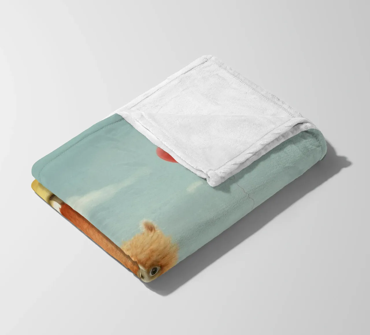 Alpaca minimale 1 coperta in pile da Minimal Animal Art