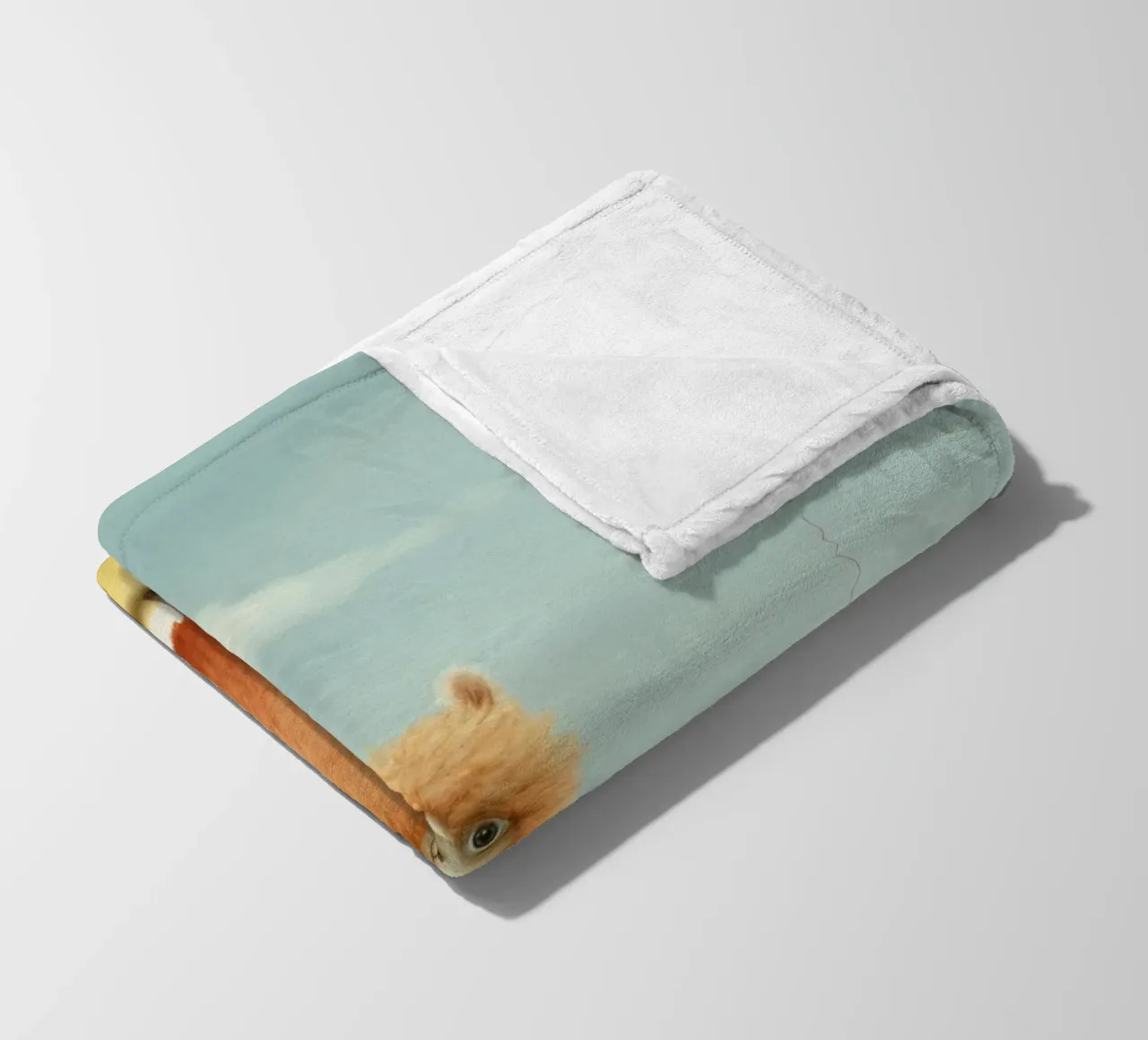 Alpaca minimale 1 coperta in pile da Minimal Animal Art