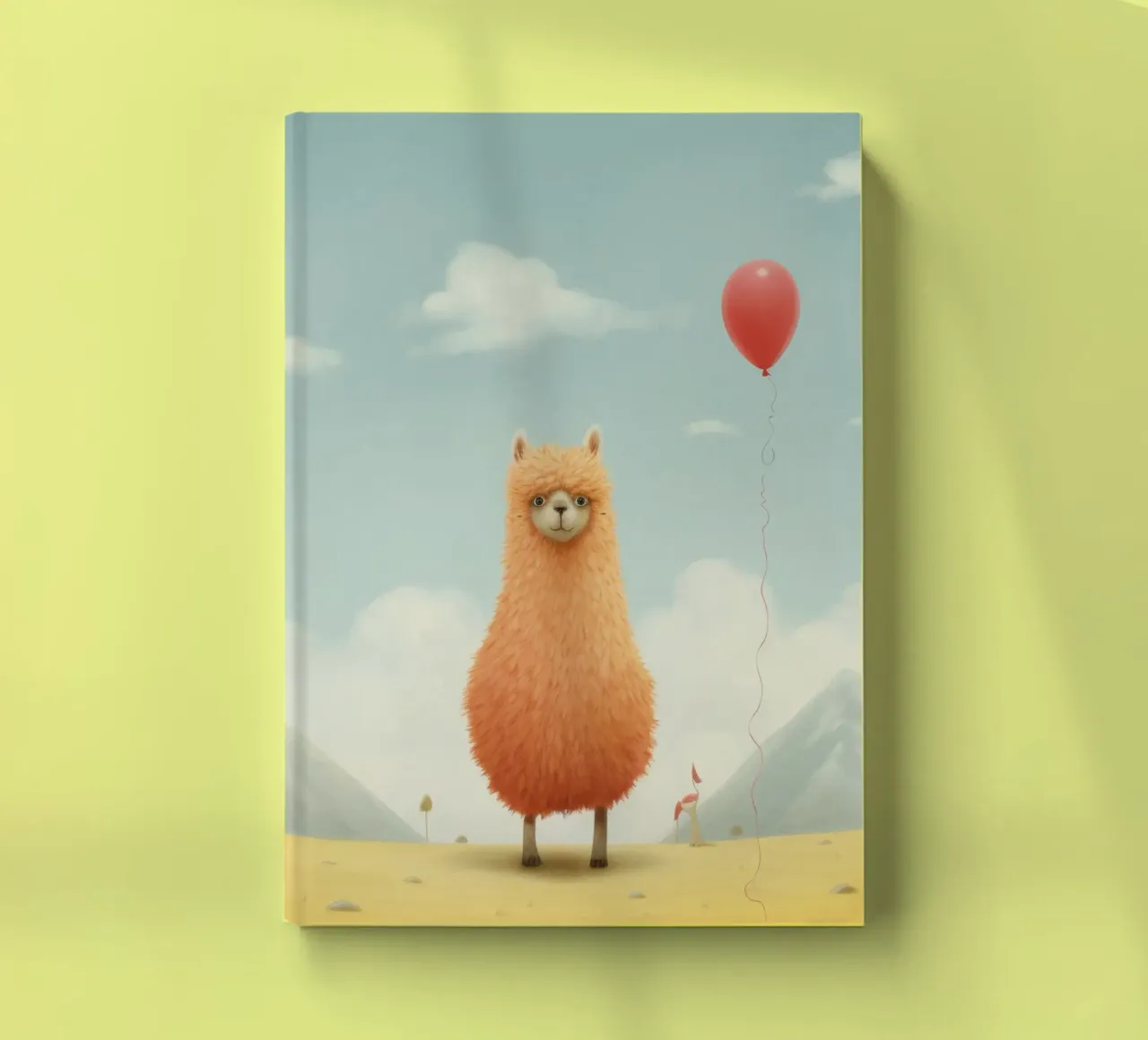 Minimal Alpaca 1 notebook by Minimal Animal Art