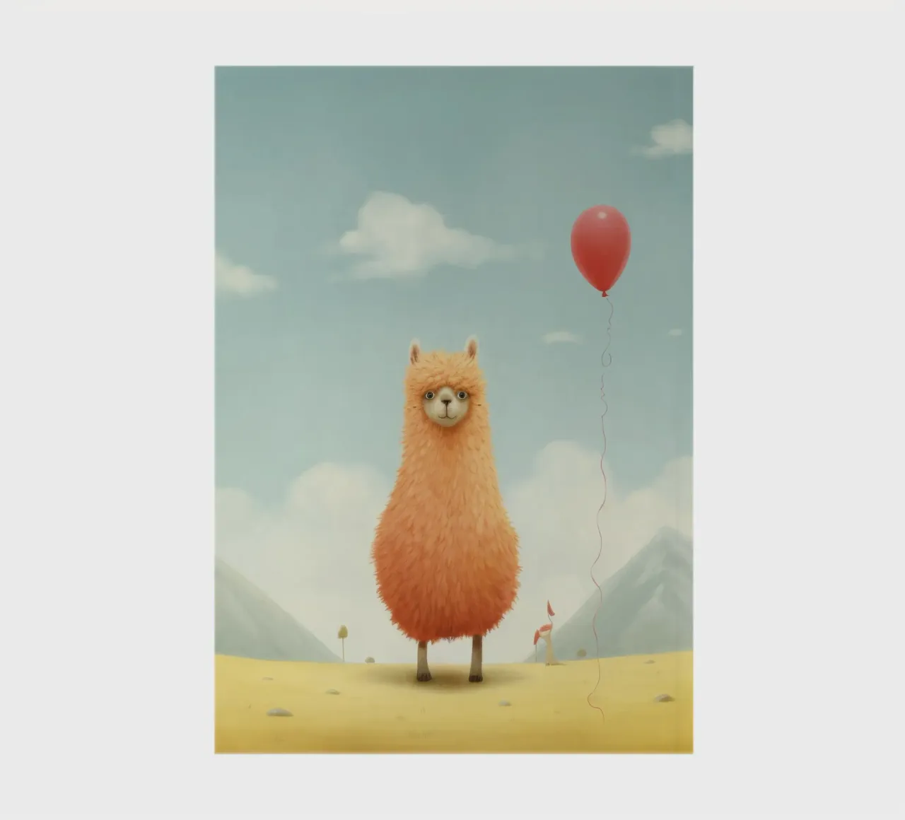 Minimal Alpaca 1 notebook by Minimal Animal Art