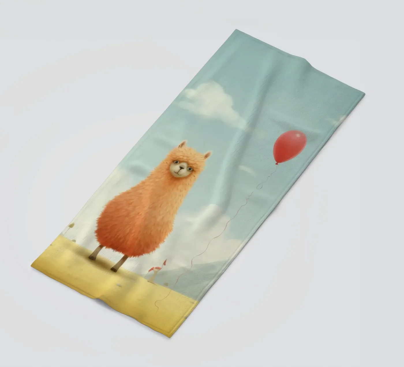 Minimal Alpaca telo mare da Minimal Animal Art