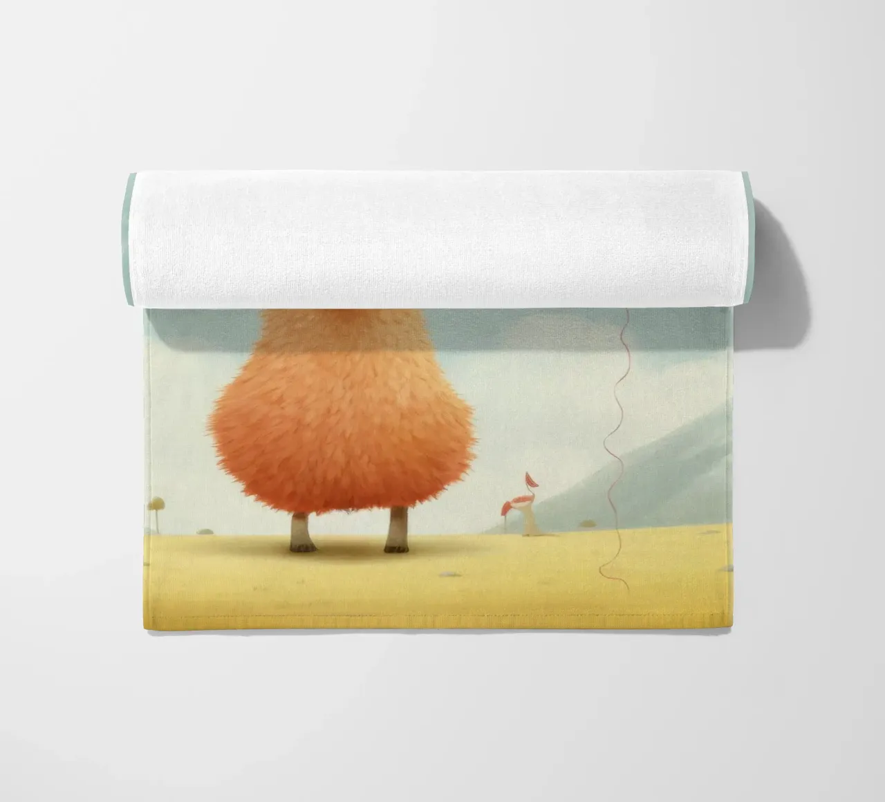 Alpaca minimo telo mare da Minimal Animal Art