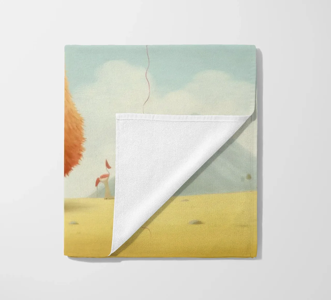 Alpaca minimo telo mare da Minimal Animal Art