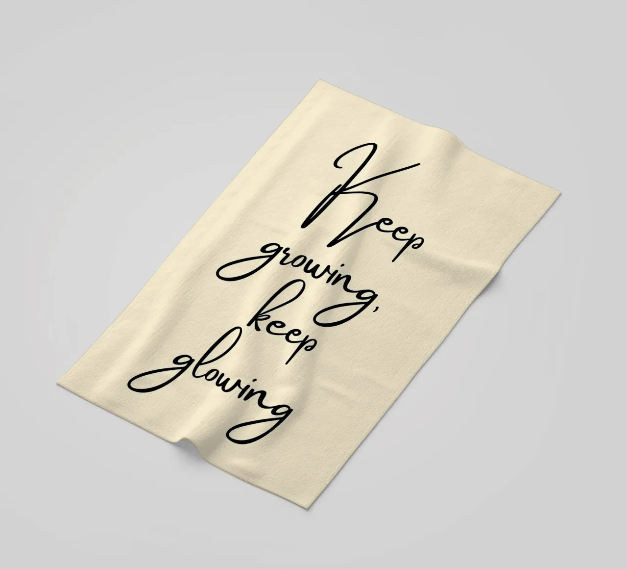 Keep Growing, Keep Glowing | Handwritten Quote Print telo mare da PrintCessStudio