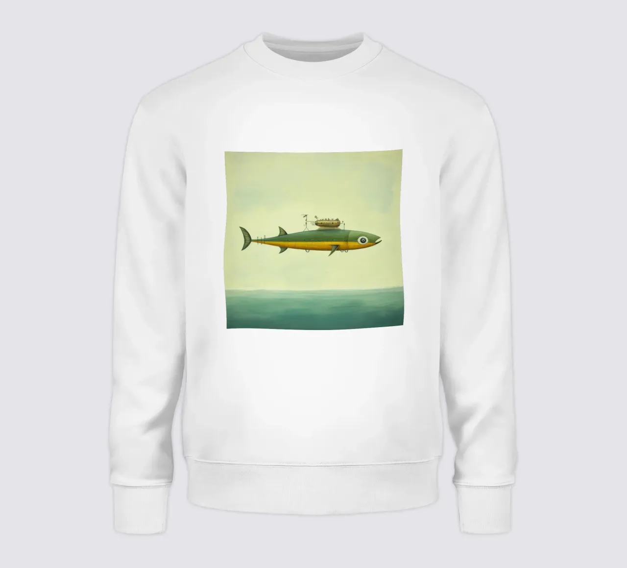 Acciuga minima 2 felpa da Minimal Animal Art