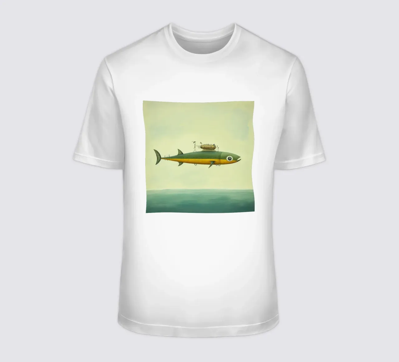 Acciuga minima 2 t-shirt da Minimal Animal Art