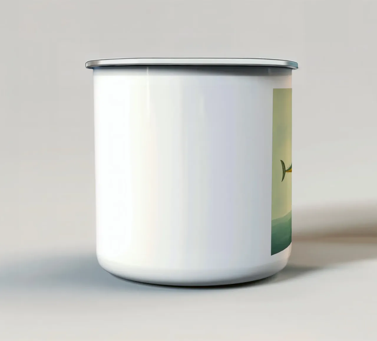 Acciuga minima 2 tazza in smalto da Minimal Animal Art