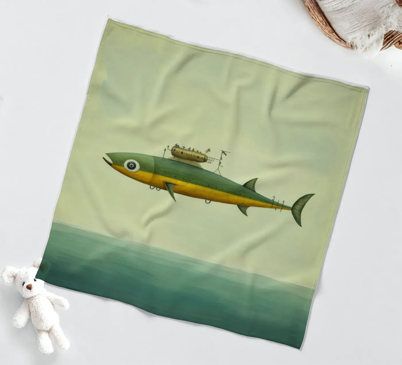 Acciuga minima coperta in pile da Minimal Animal Art