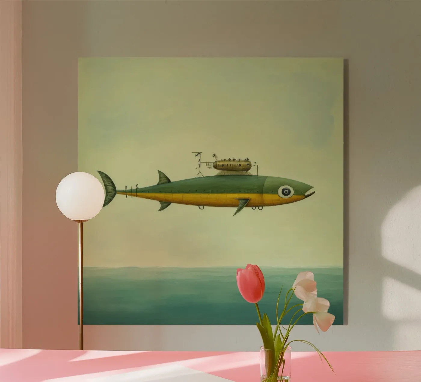 Minimal Anchovy plexiglas de Minimal Animal Art