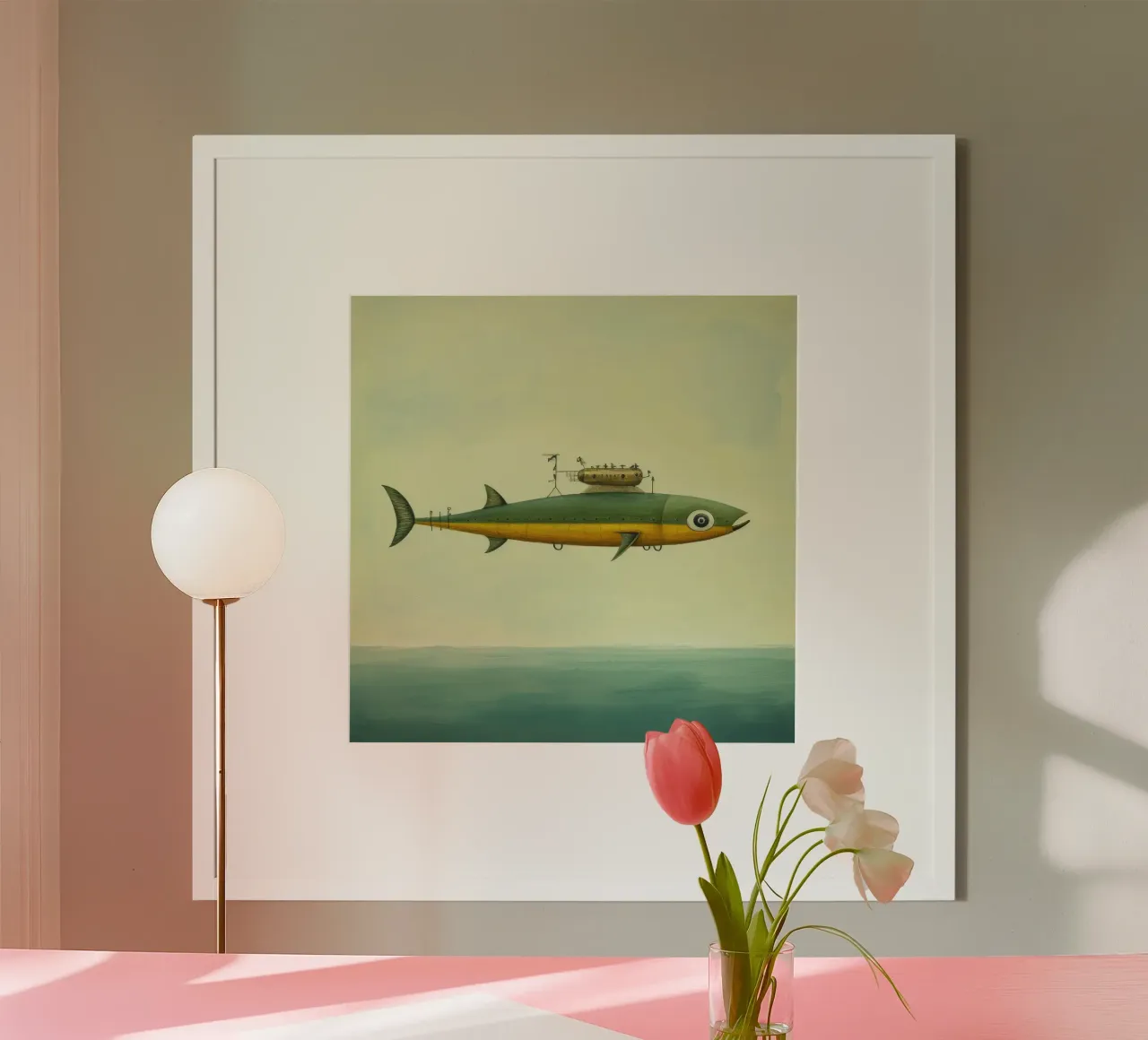 Acciuga minima 2 poster da Minimal Animal Art