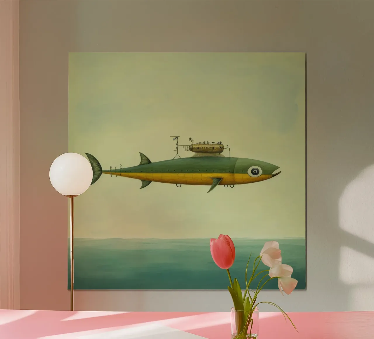 Acciuga minima 2 poster da Minimal Animal Art