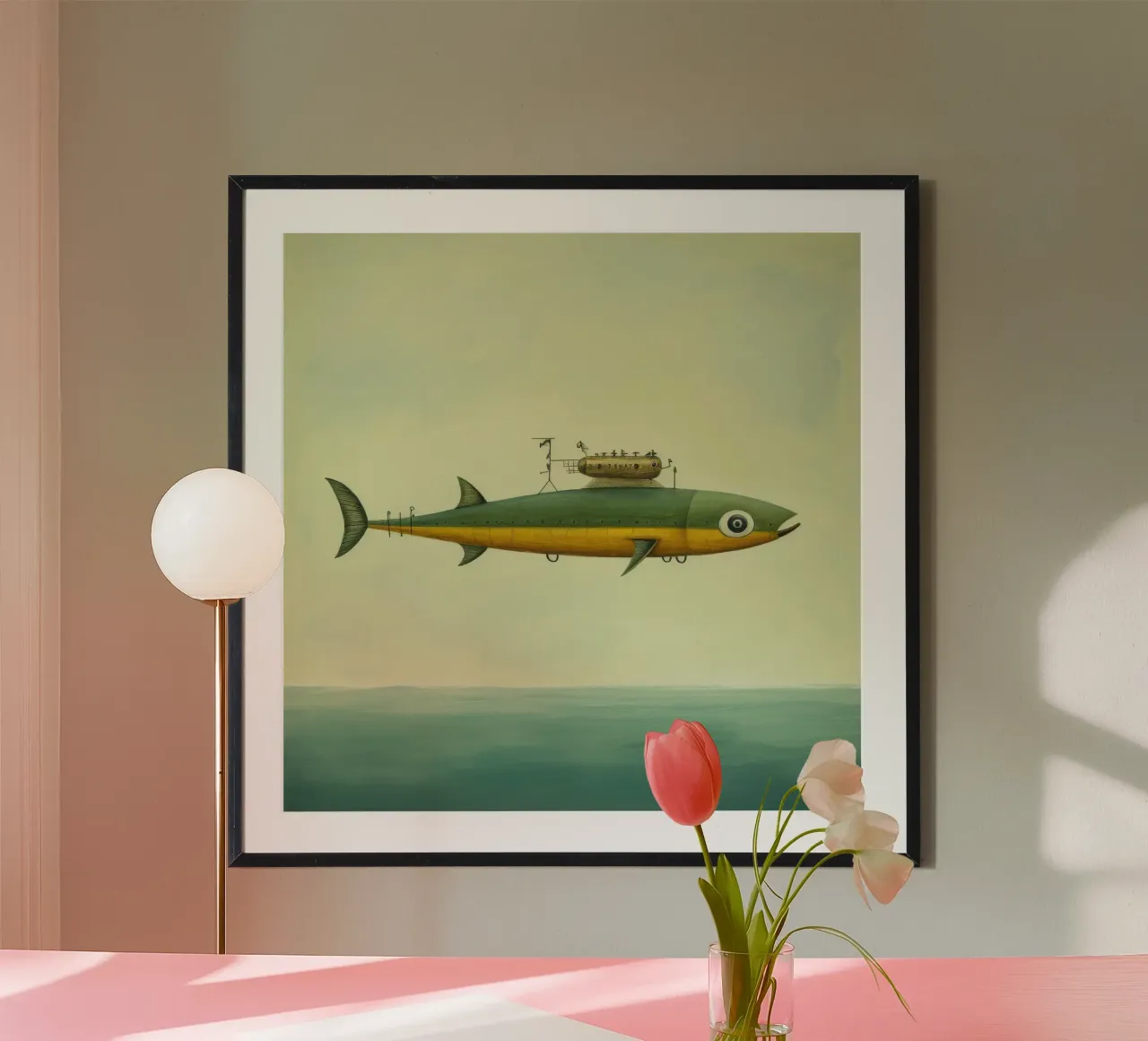 Acciuga minima 2 poster da Minimal Animal Art