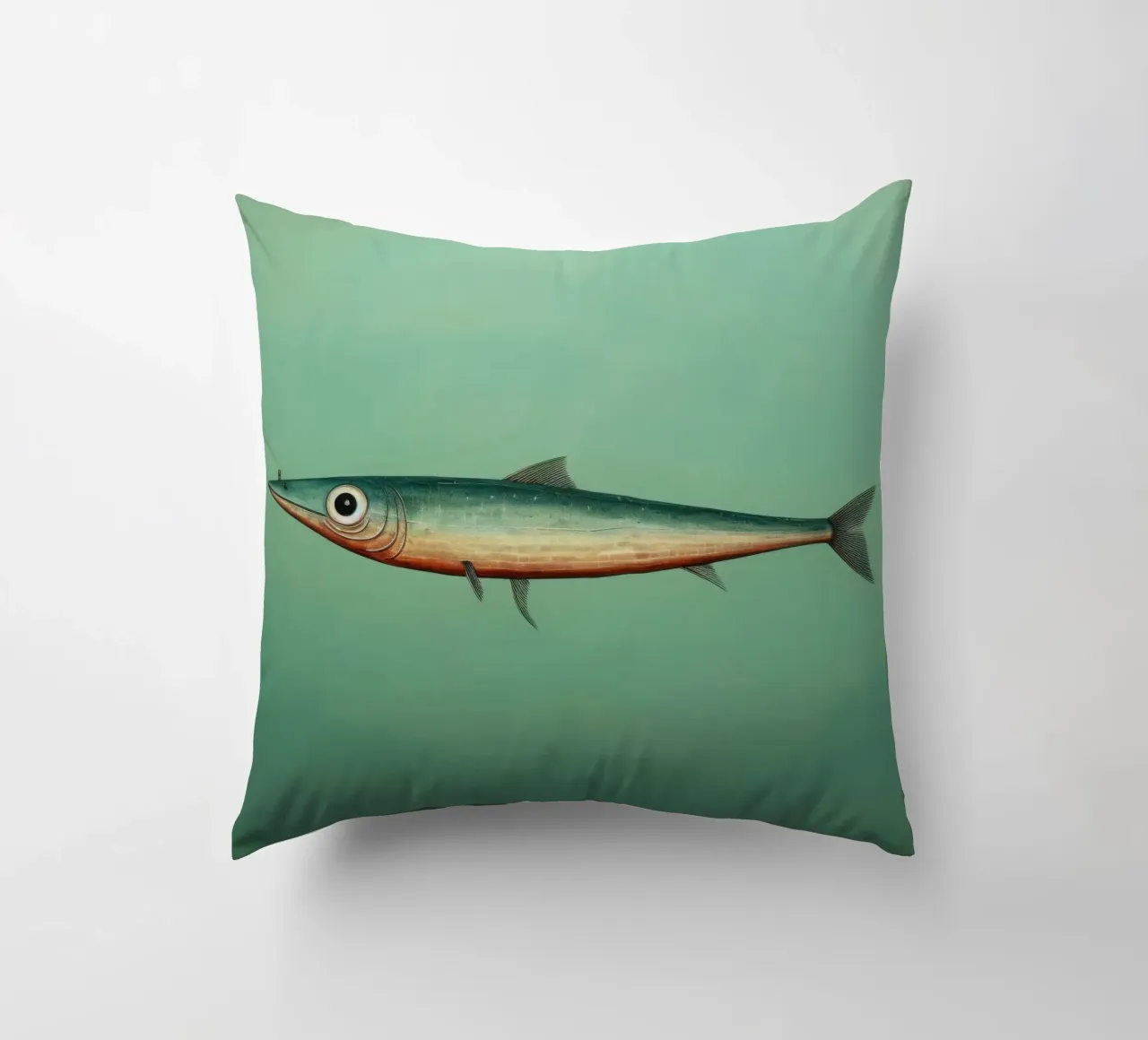 Acciuga minima 3 cuscino da Minimal Animal Art