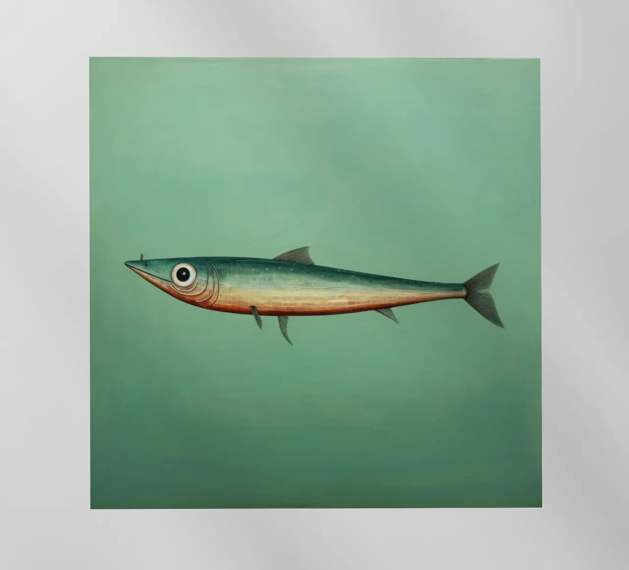 Acciuga minima pellicola backlit da Minimal Animal Art