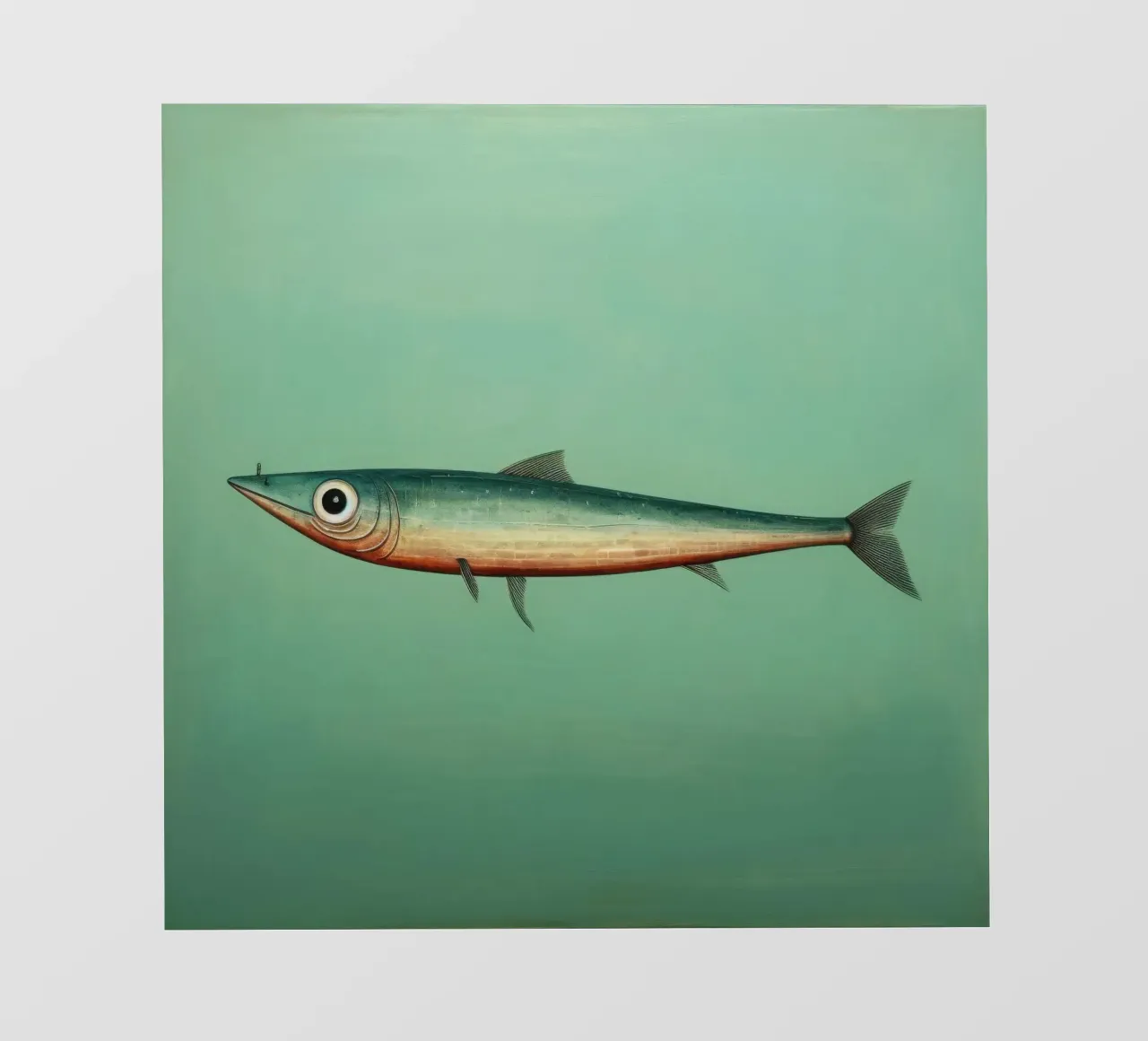 Acciuga minima pellicola backlit da Minimal Animal Art