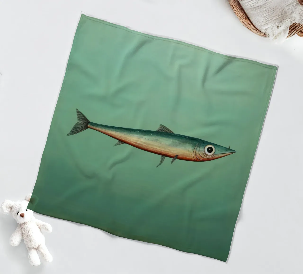 Acciuga minima 3 coperta in pile da Minimal Animal Art