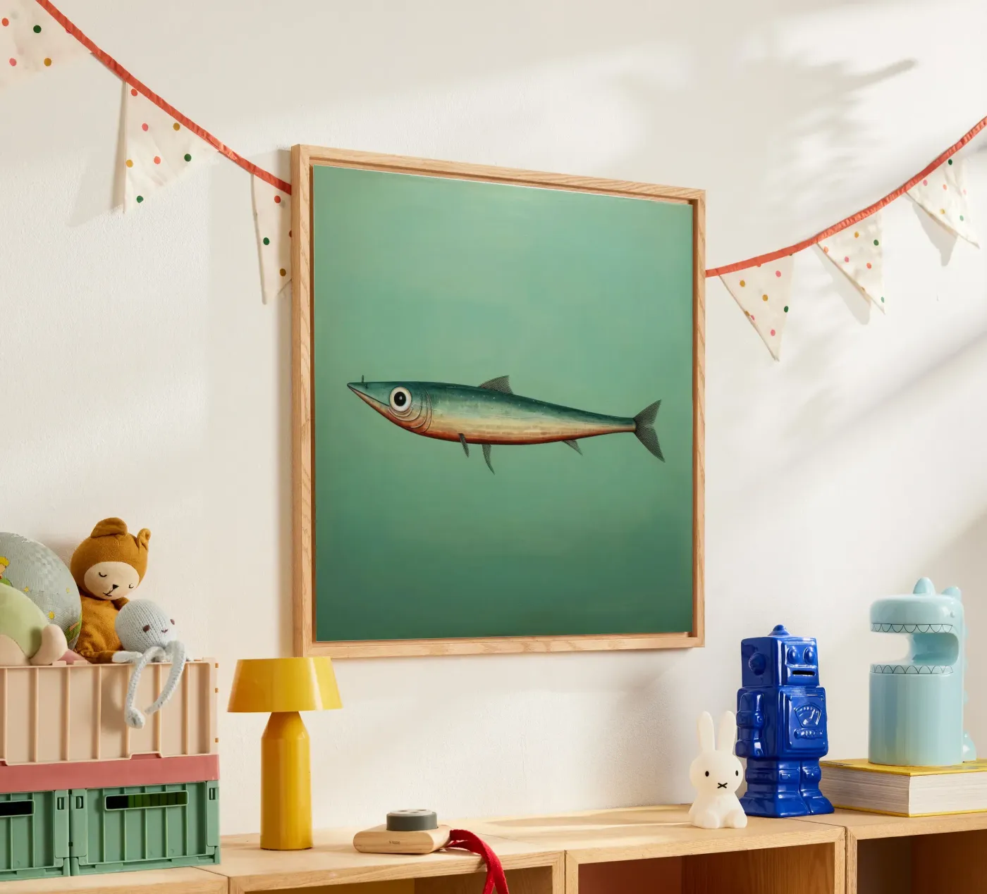Minimal Anchovy acrylic glass by Minimal Animal Art