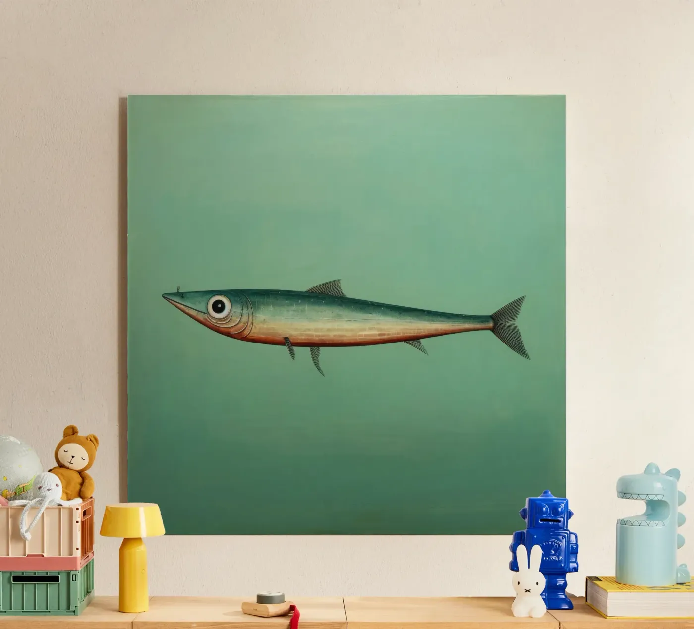 Minimal Anchovy acrylic glass by Minimal Animal Art
