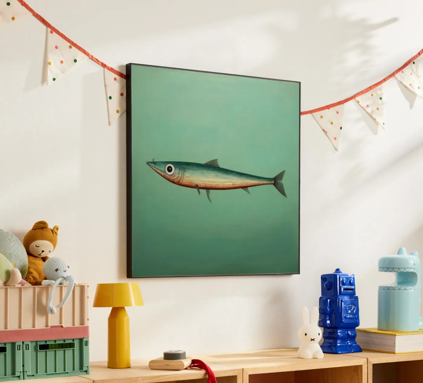 Acciuga minima alluminio dibond da Minimal Animal Art