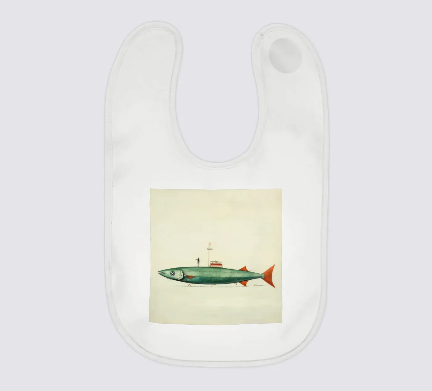Minimal Anchovy baby slabbetje van Minimal Animal Art