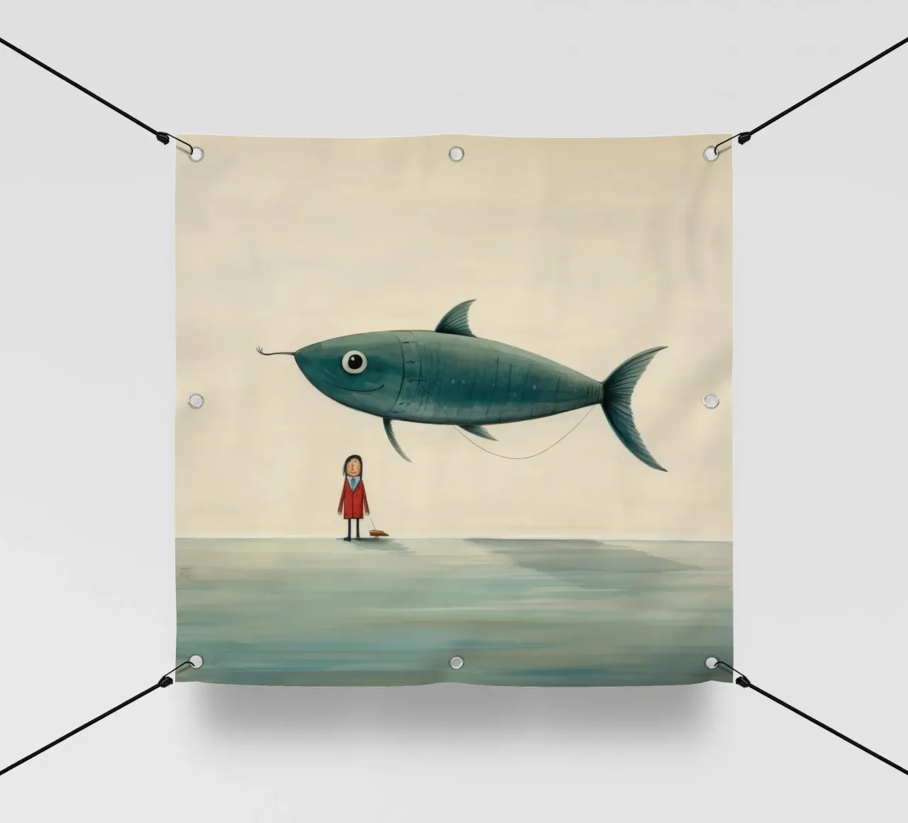 Acciuga minima 1 telo in pvc da Minimal Animal Art