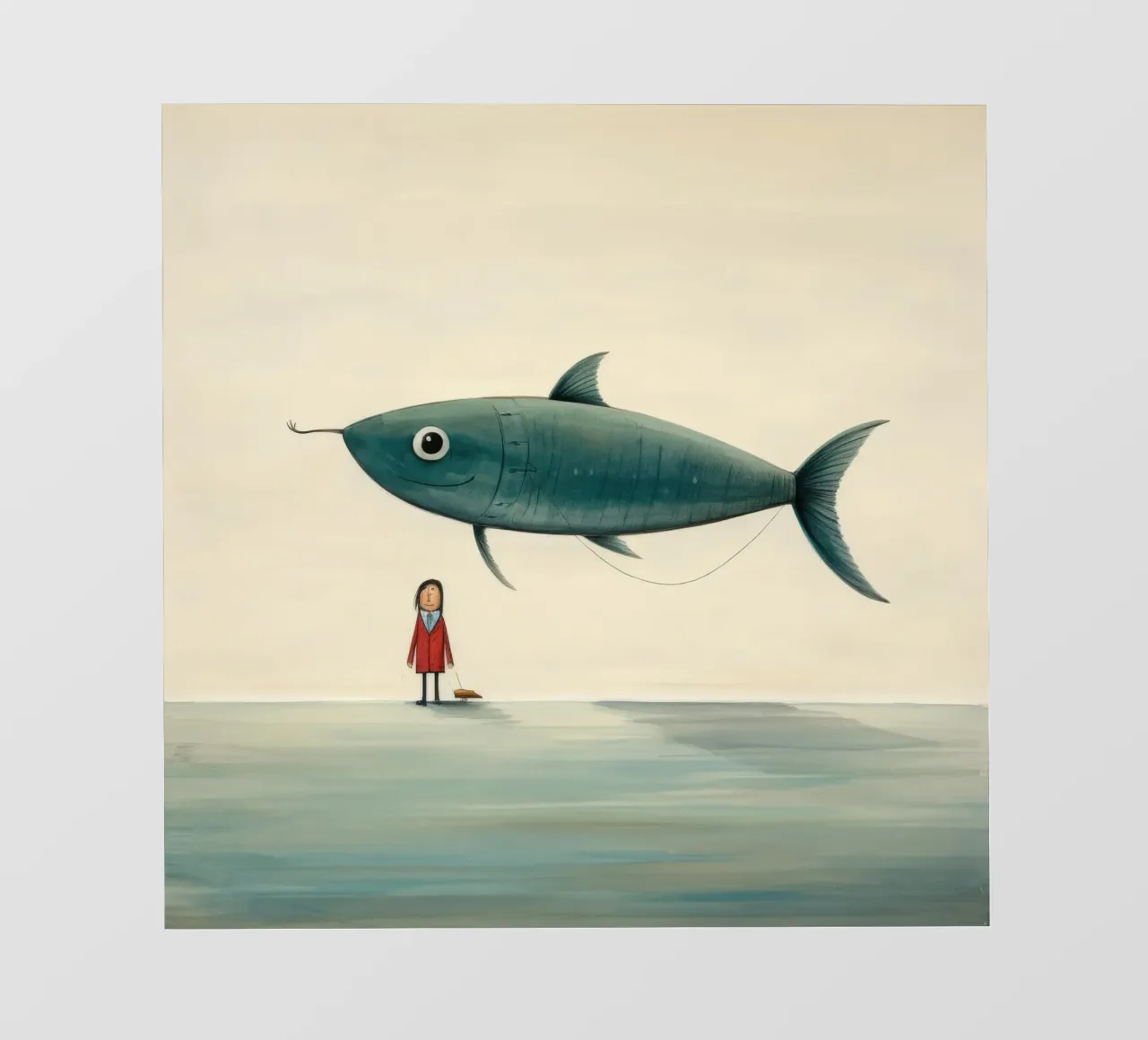 Acciuga minima 1 telo in pvc da Minimal Animal Art