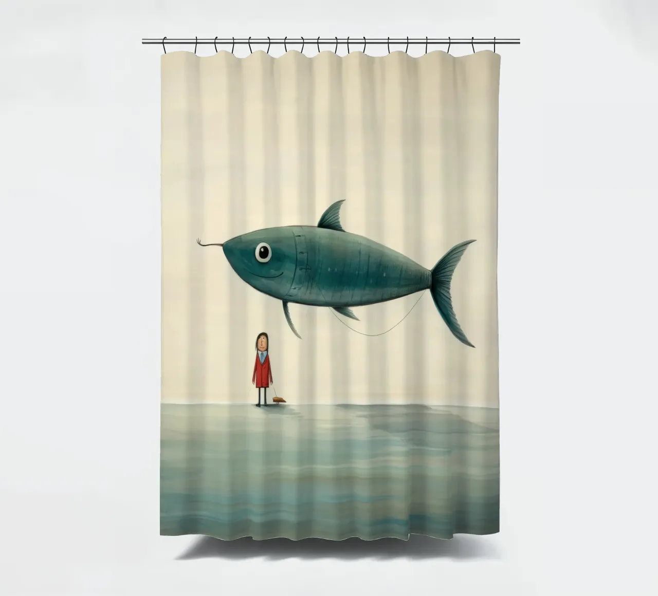 Acciuga minima 1 tenda da doccia da Minimal Animal Art