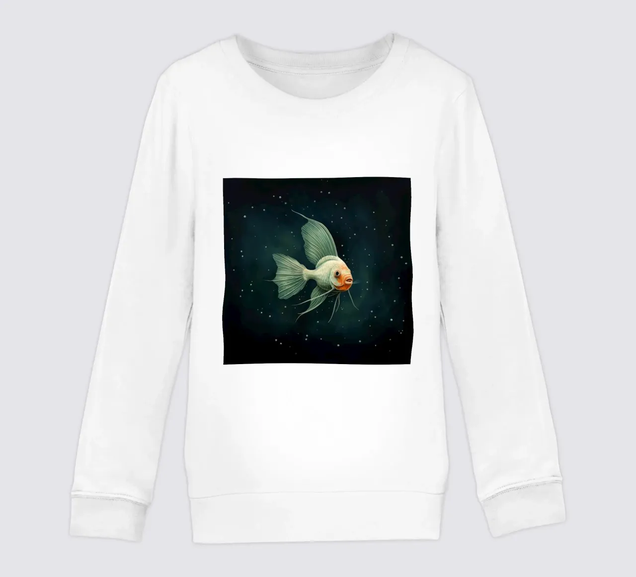 Pesce angelo minimale 2 felpa bambino da Minimal Animal Art