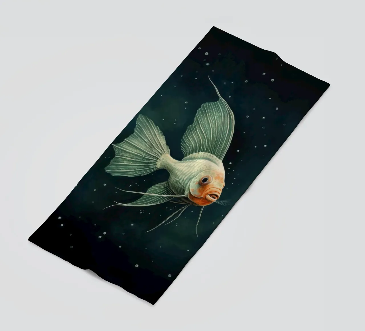 Pesce angelo minimale 2 telo mare da Minimal Animal Art