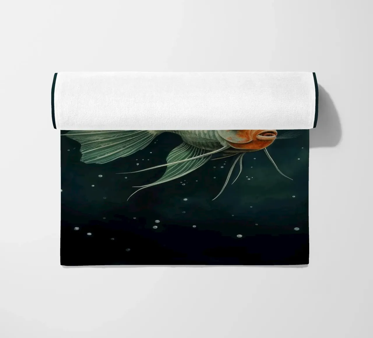 Pesce angelo minimale 2 telo mare da Minimal Animal Art
