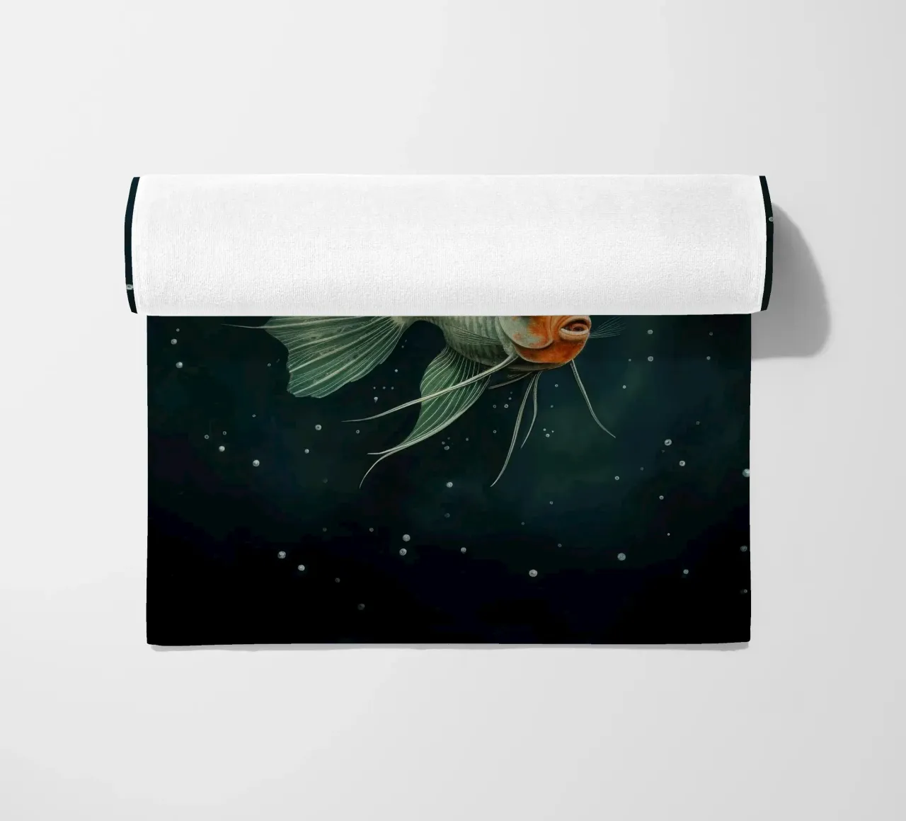 Pesce angelo minimale 2 telo mare da Minimal Animal Art