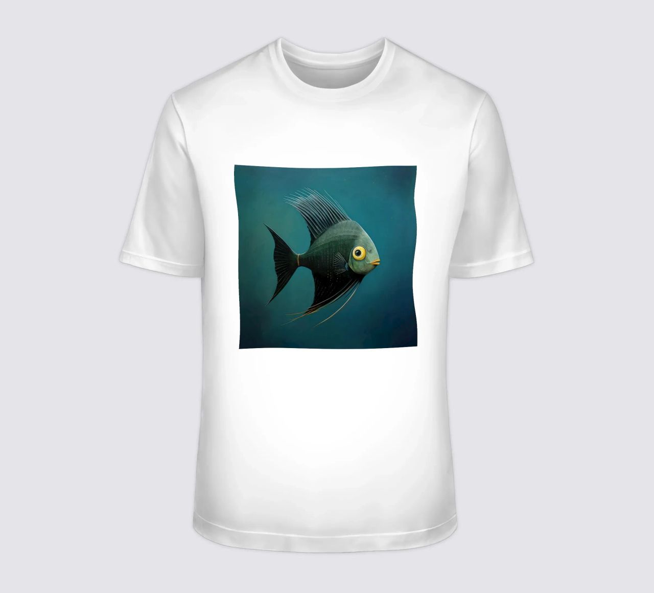 Minimal-Kaiserfisch 3 T-Shirt von Minimal Animal Art