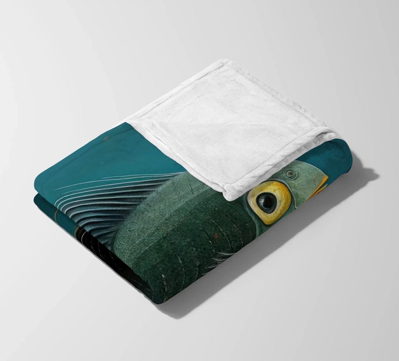 Minimal-Kaiserfisch 3 Fleecedecke von Minimal Animal Art
