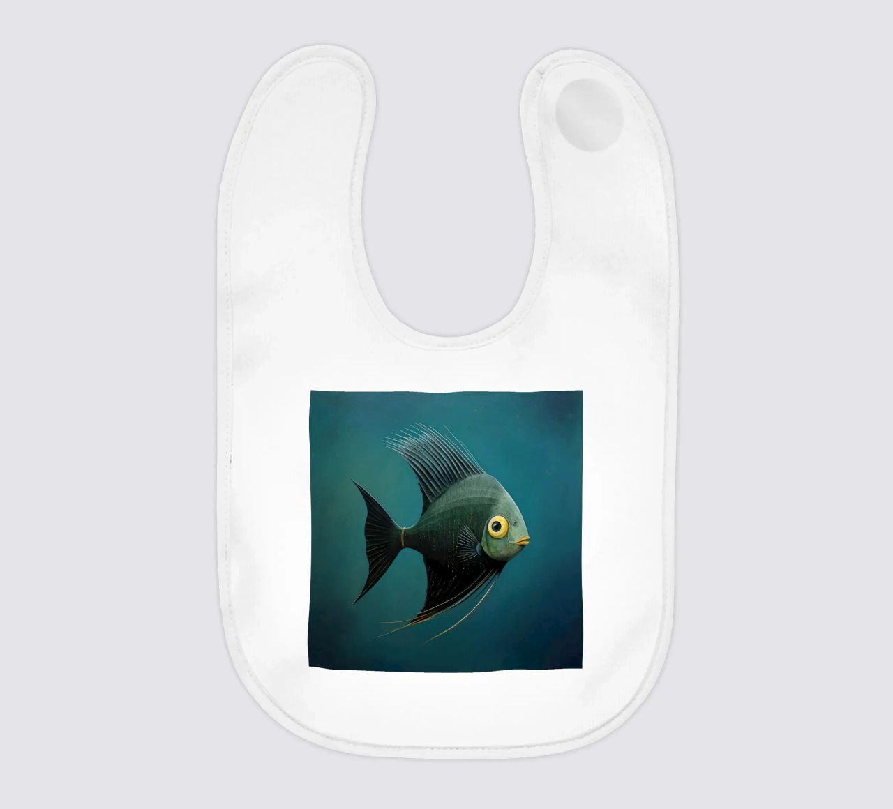 Minimal-Kaiserfisch 3 Babylätzchen von Minimal Animal Art