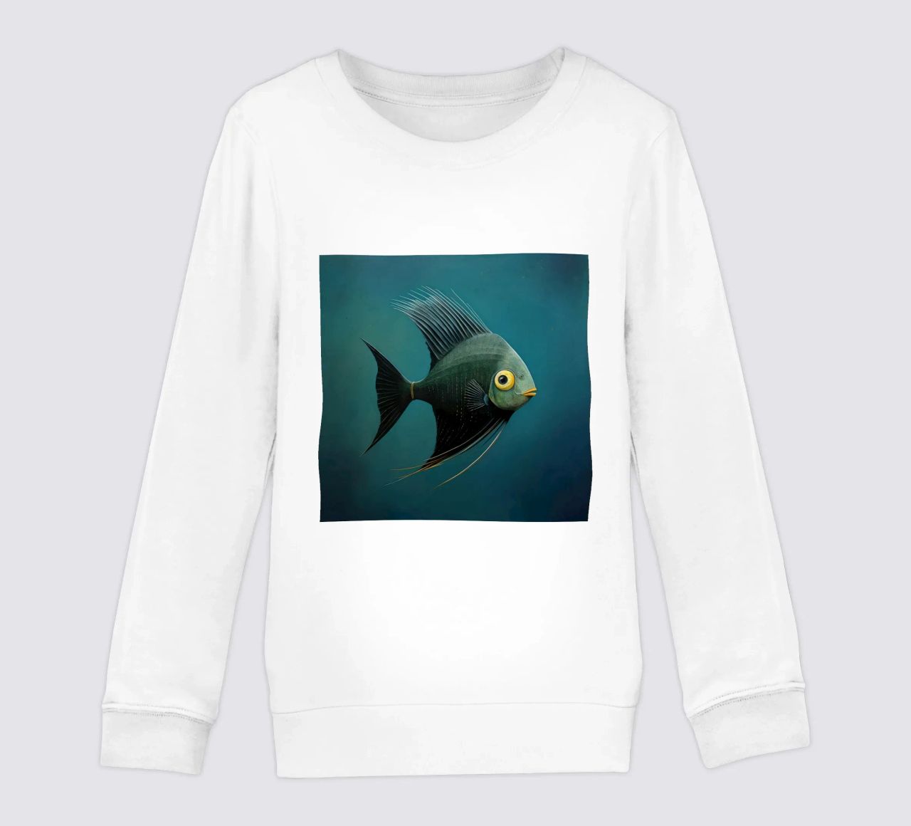 Pesce angelo minimo 3 felpa bambino da Minimal Animal Art