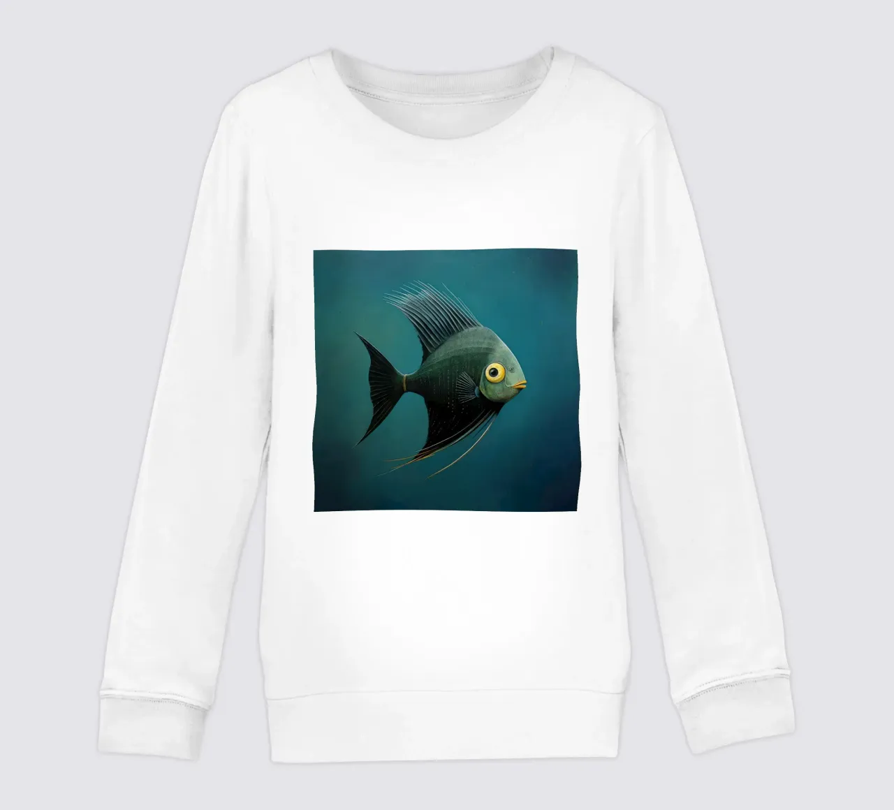 Pesce angelo minimo 3 felpa bambino da Minimal Animal Art
