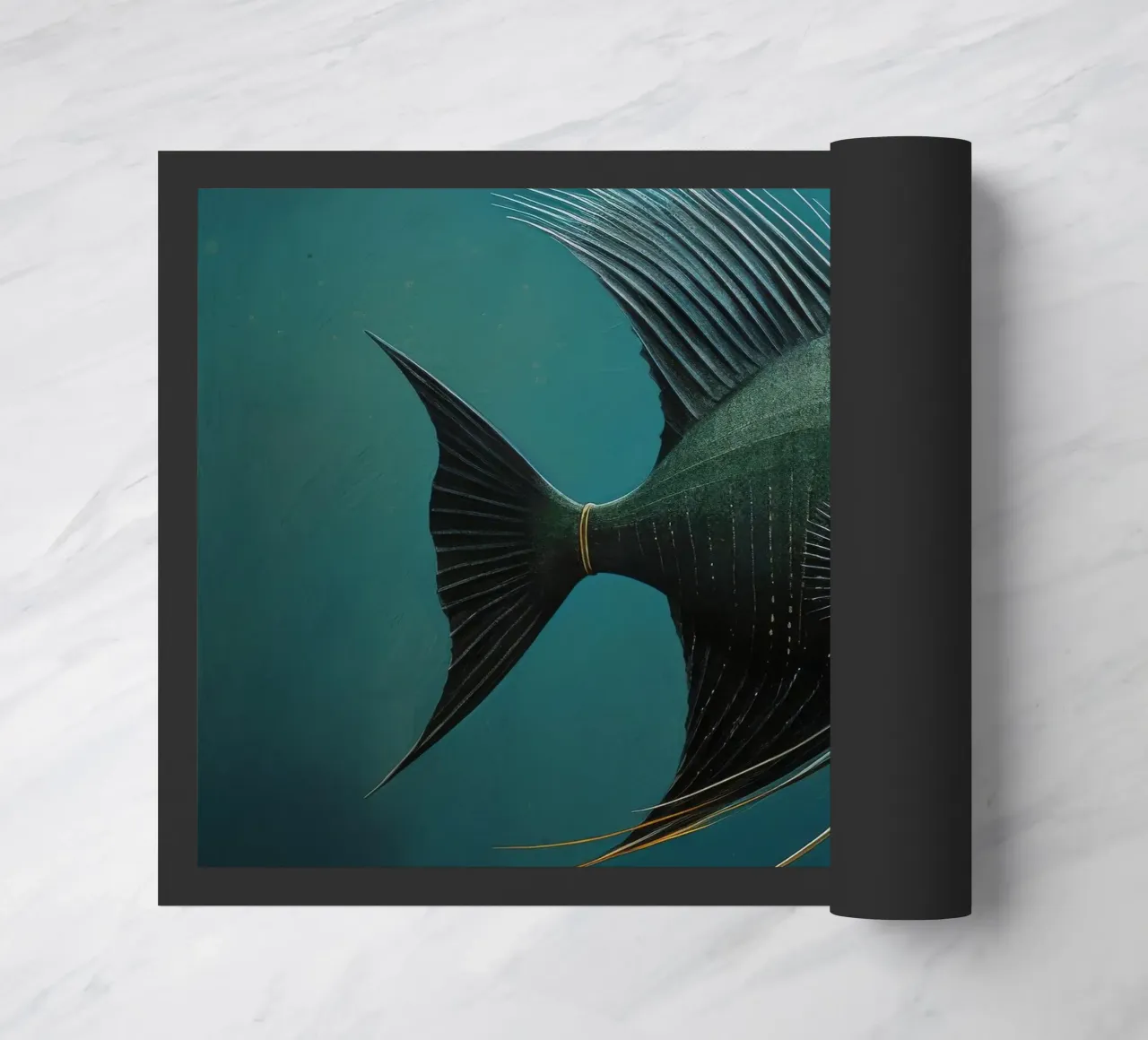 Pesce angelo minimo 3 zerbino da Minimal Animal Art