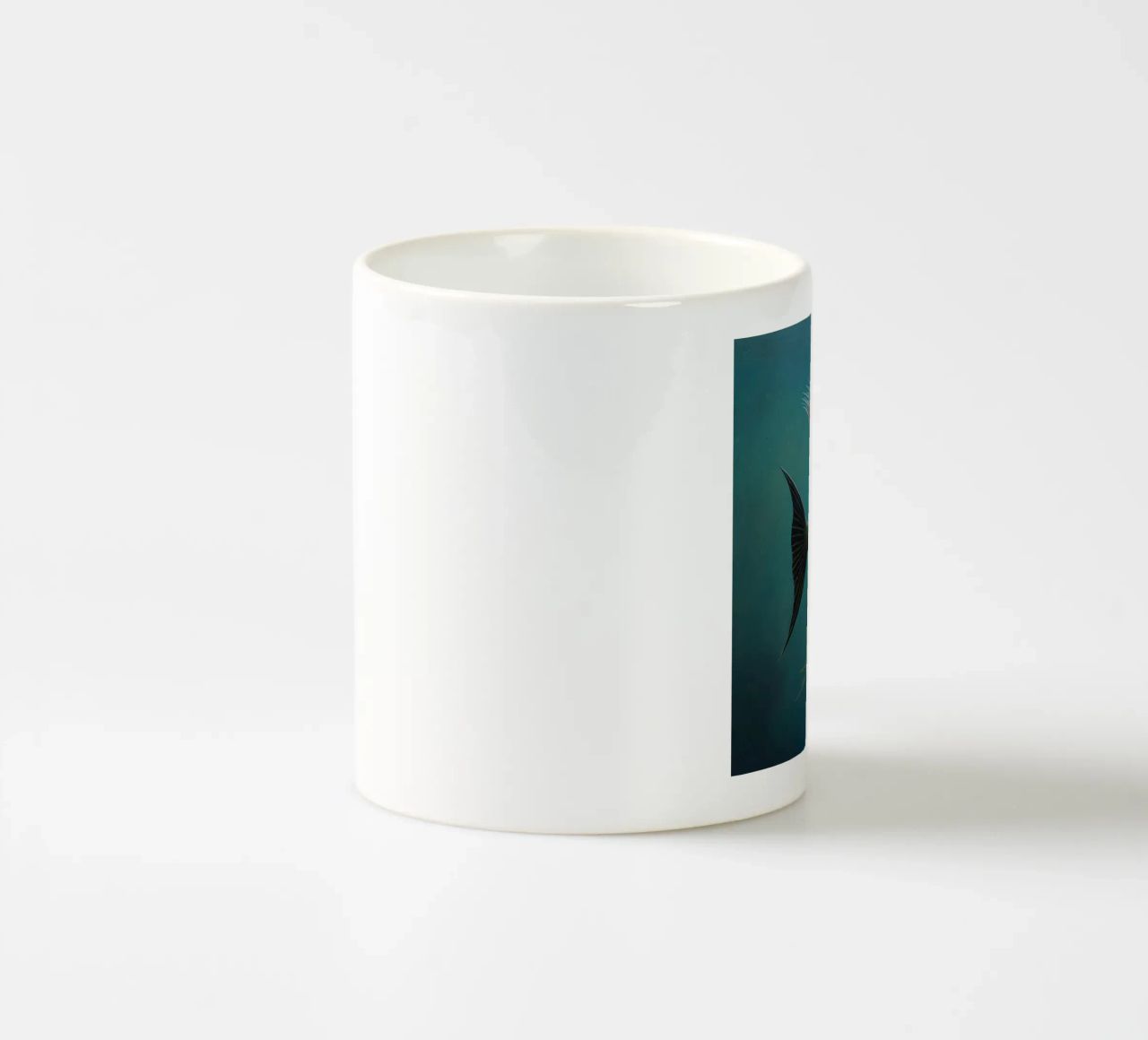 Minimal-Kaiserfisch 3 Keramik Tasse von Minimal Animal Art