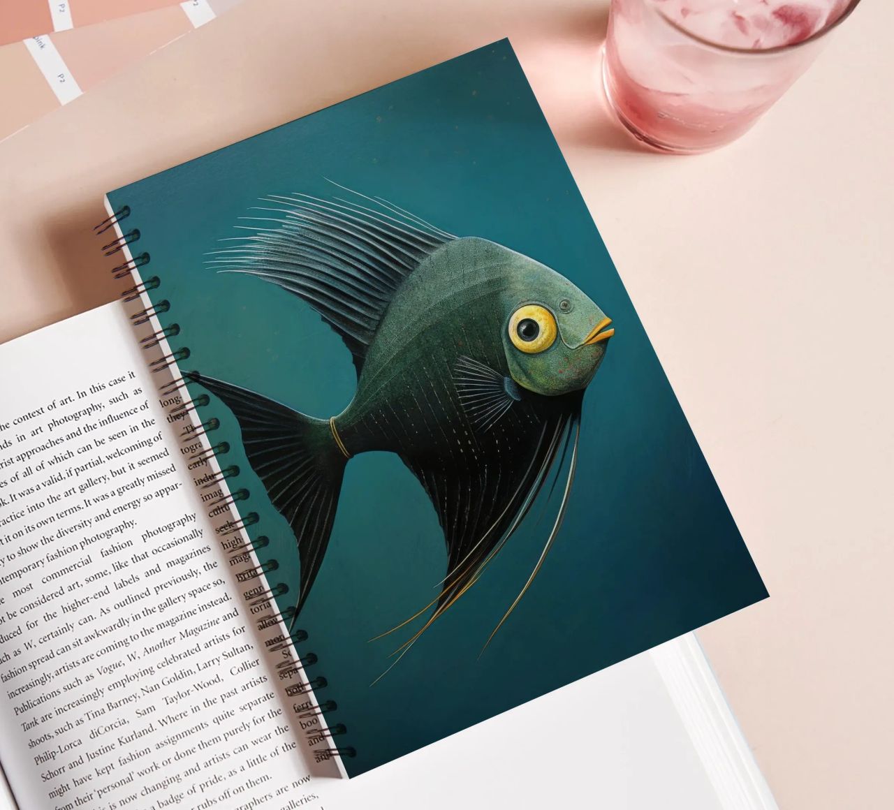 Minimal-Kaiserfisch 3 Ringbuch von Minimal Animal Art