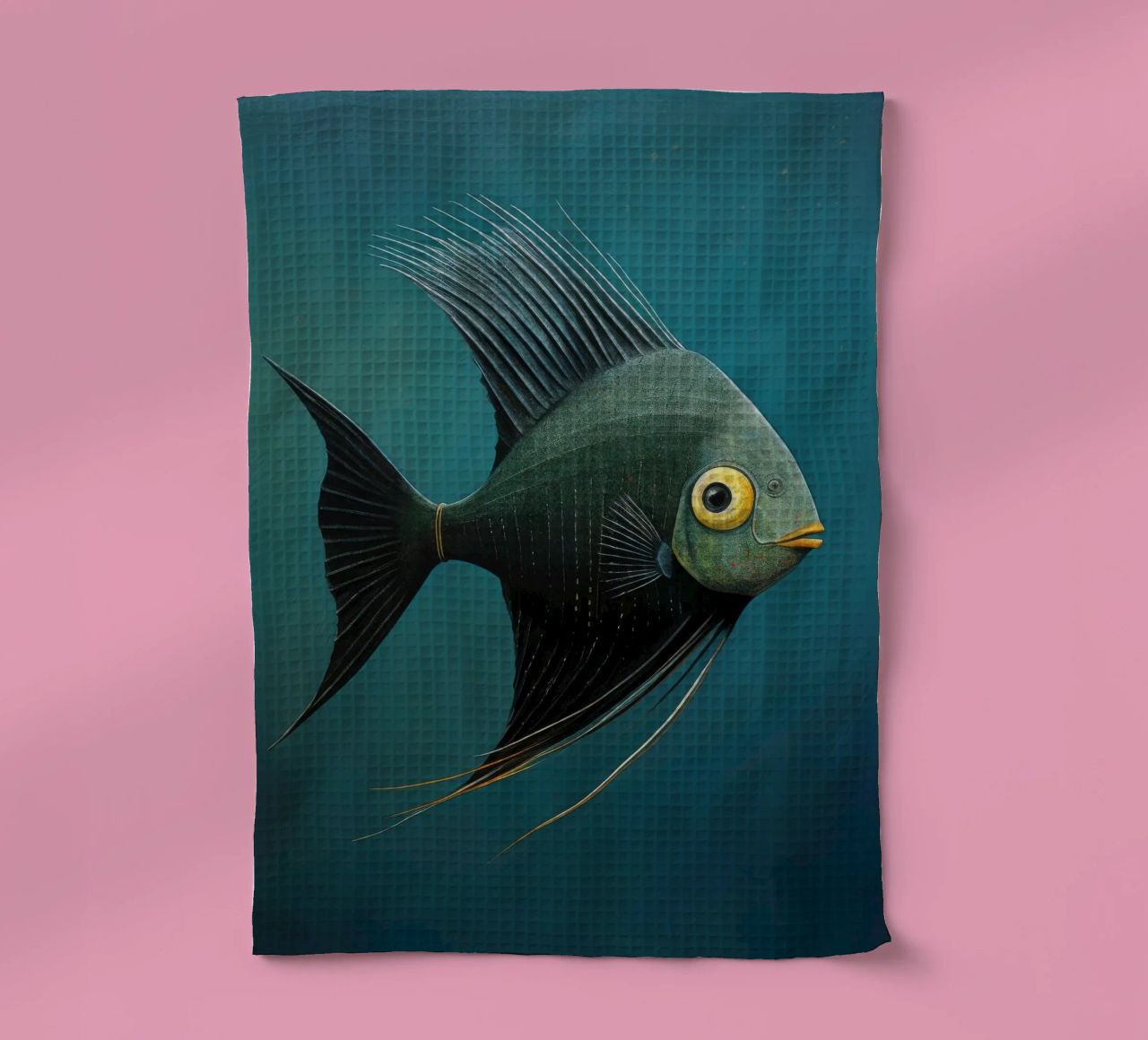 Minimal-Kaiserfisch 3 Geschirrtuch von Minimal Animal Art