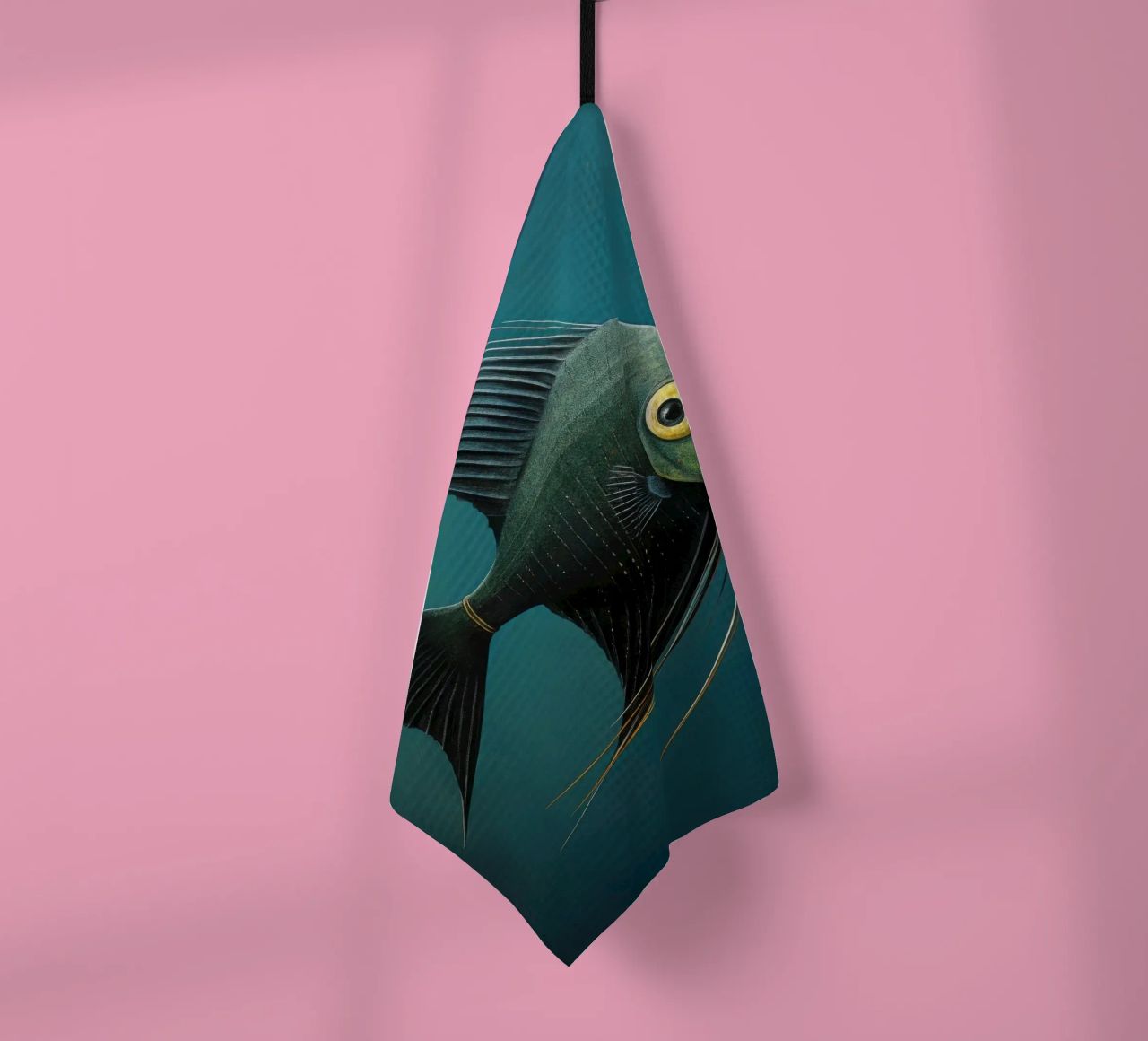 Minimal-Kaiserfisch 3 Geschirrtuch von Minimal Animal Art