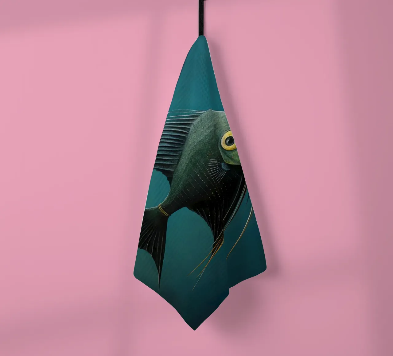 Poissons-anges minimaux 3 torchon de Minimal Animal Art