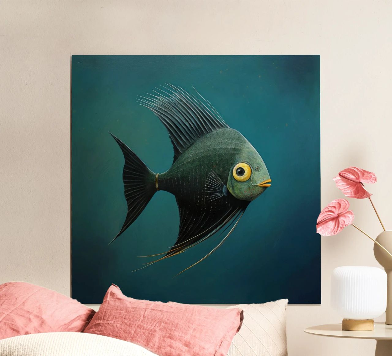 Minimal-Kaiserfisch 3 Poster von Minimal Animal Art