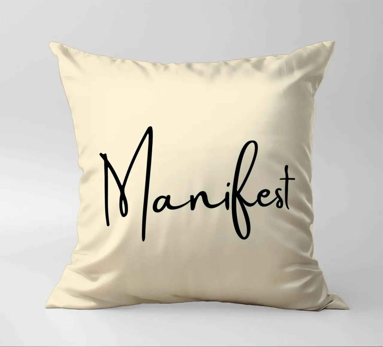 Manifest | Handwritten Typography Print cuscino da PrintCessStudio