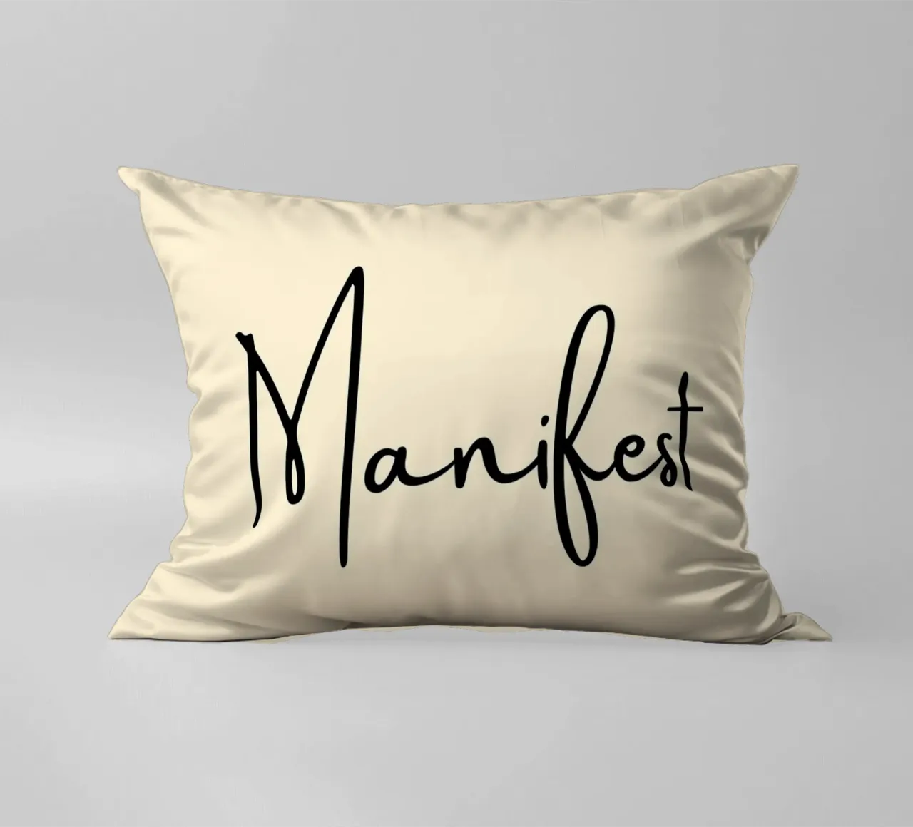 Manifest | Handwritten Typography Print cuscino da PrintCessStudio