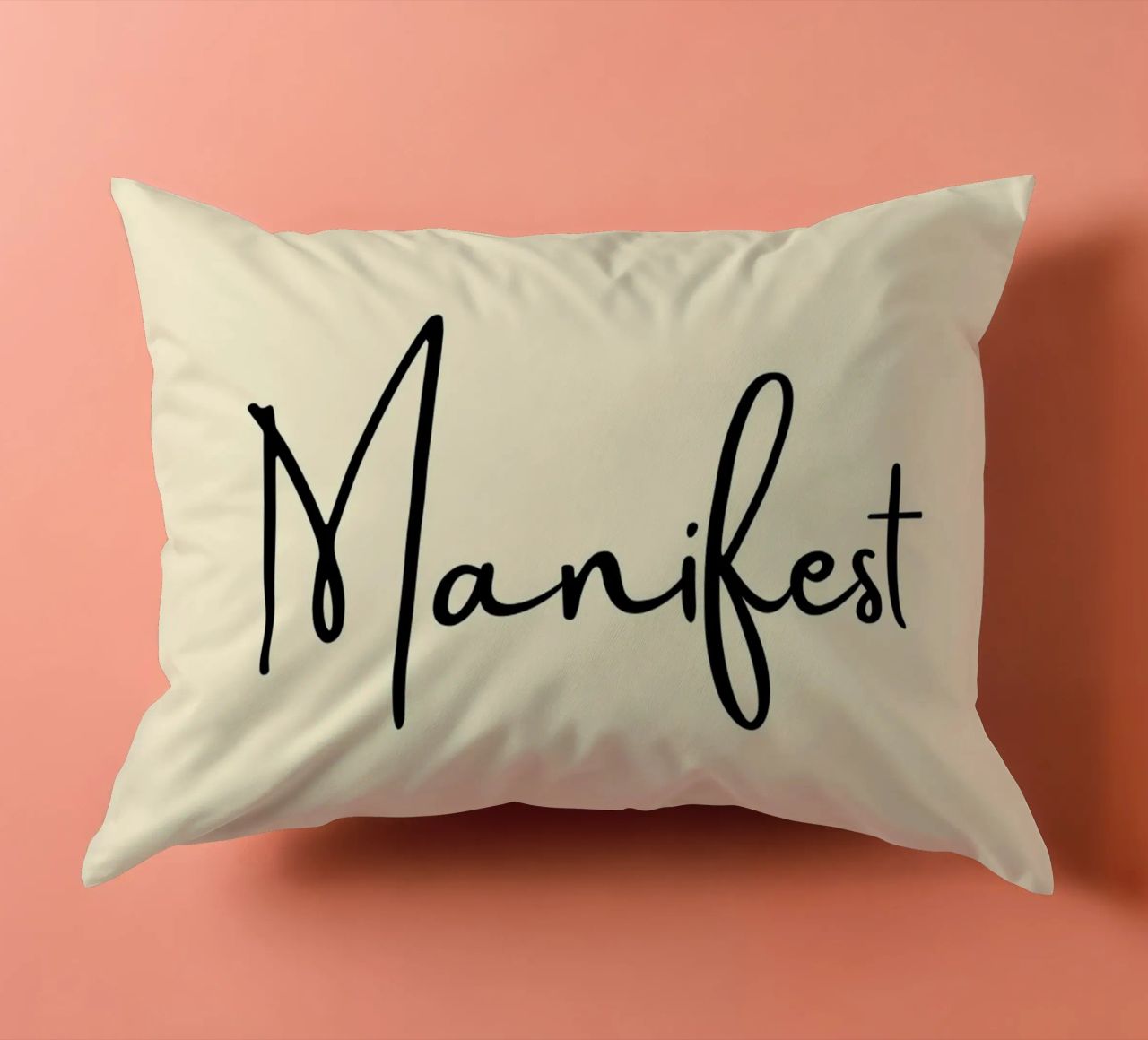 Manifest | Handwritten Typography Print cuscino da PrintCessStudio