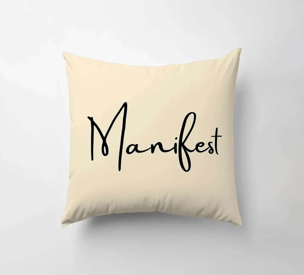 Manifest | Handwritten Typography Print cuscino da PrintCessStudio